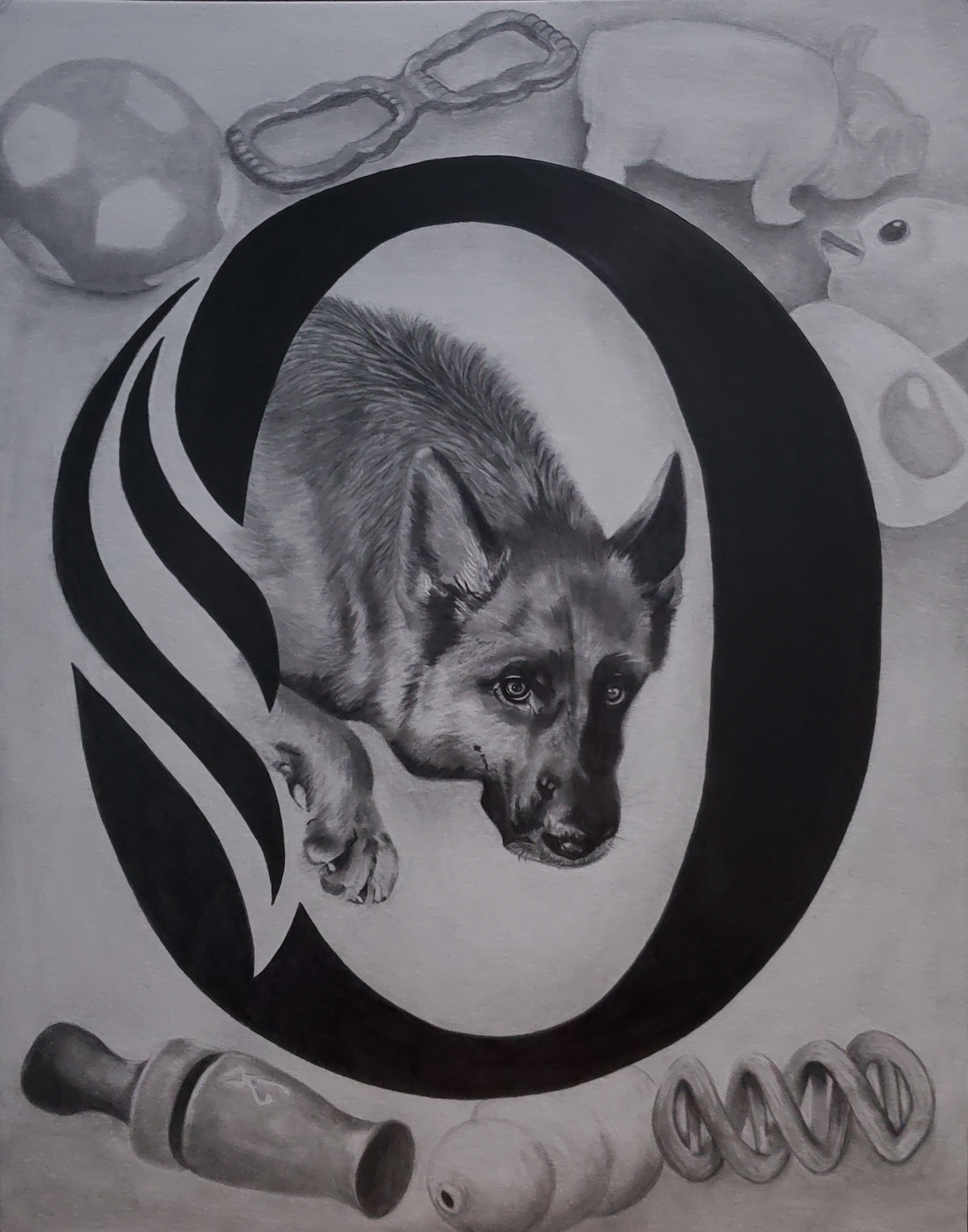 Graphite Portrait Example